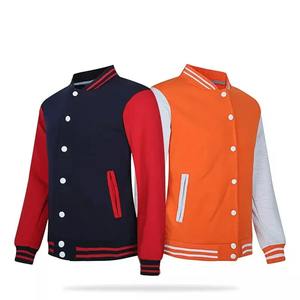 Blouson de sport unisexe coupe ample, style Chicago, brodé, avec fermeture éclair et col rond, coupe-vent, vente en gros - Product Image 3