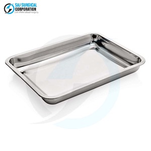 Bandeja Universal Manual de Acero Inoxidable, Duradera, Reutilizable, Diseño Multiusos para Cirugía General, Certificación CE - Product Image 1