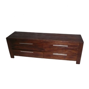 Armoire de chambre minimaliste en teck, utilisable comme armoire de rangement pour mobilier de maison moderne, fonctionnant également comme table de chevet et commode. - Product Image 3