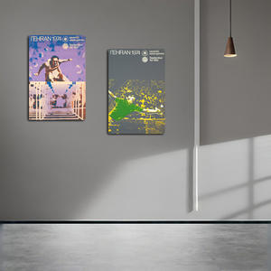 Drop Shipping Fashion Metal Signs Club ou Man Cave Décorations murales Iran Sports Illustrations Tin Plate Colorful Metal Printing - Product Image 2