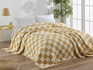 Muselina tejido interior fibra de algodón relleno 100% algodón manta voluminosa pesada gruesa 160x220cm 62x86 pulgadas manta de colección lisa - Product Image 6