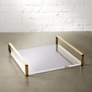 Dcanisters Venta al por mayor Personalizar Latón Tapa Borde Botes Bandeja Lujo Mármol Oro Borde Bloques Diseño - Product Image 6