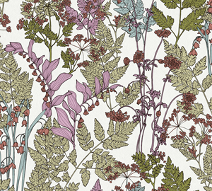 Fabriqué en Allemagne-Rouleaux de papier peint de luxe Floral Vert Bleu Rose Papier peint non tissé pour hôtel-10,05x0,53 m - Product Image 5