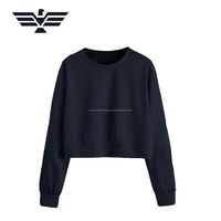 Sudadera Casual de Punto 100% Algodón para Mujer, de Alta Calidad, para Invierno, Estilo Urbano, Color Personalizado, Transpirable
