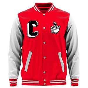 Varsity Jacket Mens Baseball VarsityCanvas Manga larga Letterman Color Block Estampado gráfico Bomber Chaquetas Estilo Varsity Jacket - Product Image 3