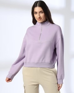 Sudadera de invierno para mujer, de alta calidad, cómoda, informal, holgada, con capucha, anti-bolitas, de forro polar, teñida, lavada, de moda. - Product Image 1