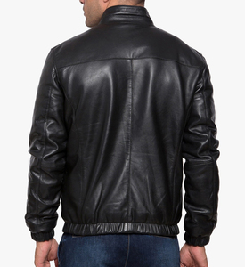 New Arrival High Quality Sheep Skin Long <b>Thin</b> Hooded Men's Fashion Leather <b>Jacket</b> Custom Logo Design <b>Waterproof</b> Breathable - Product Image 5