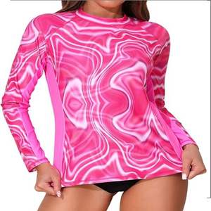 2024 último diseño Unisex estándar de todos los tiempos de manga larga UPF 50 Rash Guard Anti-UV Surf Shirt para protección solar precio - Product Image 3