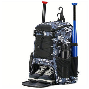 Bolsa de deporte personalizada para hombre, bolsa de béisbol y críquet con correas para los hombros y compartimento adicional para accesorios - Product Image 4