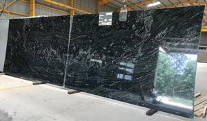 แผ่นหินแกรนิตสีเขียวโอลิเวียดีไซน์ทันสมัยสำหรับบ้านโรงแรมสำนักงานห้องครัวรับประทานอาหารขัดมันโดยตรงจากอินเดีย - Product Image 3