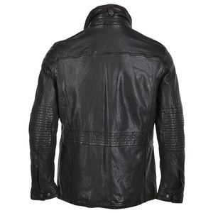Veste en cuir unisexe d'hiver en gros, couleur et logo personnalisés, coupe-vent, respirante, style streetwear, designs personnalisés - Product Image 5