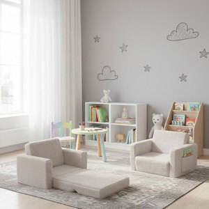 Canapé-lit <span class=keywords><strong>convertible</strong></span> pour tout-petits, canapé-lit en peluche 2-en-1 pour la chambre d'<span class=keywords><strong>enfant</strong></span>, <span class=keywords><strong>fauteuil</strong></span> léger pour enfants avec housse amovible - Product Image 4