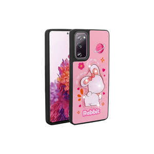 Coque de protection en silicone rose gaufrée lumineuse avec motif emblématique pour Samsung Galaxy S20 FE, anti-traces de doigts, inspirée du commerce de détail - Product Image 1