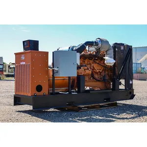 Groupe électrogène diesel industriel triphasé d'occasion 200 kW 120/208 V à châssis ouvert, commercial, de secours, avec ATS automatique, refroidissement par eau - Product Image 2