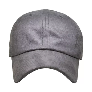 Casquettes de Baseball en daim à 6 panneaux, Logo brodé personnalisé, chapeaux de papa, casquette en similicuir solide, vente en gros - Product Image 4