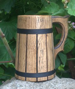 NOUVEAU DESGIN TASSE EN BOIS AVEC POIGNÉE FORME PERSONNALISÉE POUR MARIAGE Fête Ustensiles de cuisine Chope à bière avec poignée Meilleur produit pour - Product Image 6
