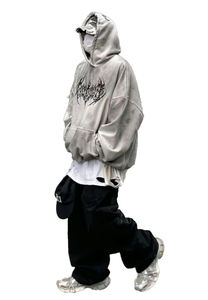 Sudadera con Capucha y Pantalones Deportivos de Invierno, 100% Algodón, Cierre Completo, Largos, Ecológicos, Vintage, Bordados, Servicio OEM, Anti-Pilling, Unisex - Product Image 5