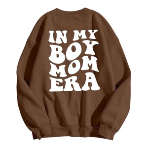 ODM เสื้อสเวตเตอร์ผู้หญิงทรงหลวมโอเวอร์ไซส์ผ้าคอตตอน100% อินเทรนด์ฤดูหนาวทรงหลวมเปิดไหล่ - Product Image 6