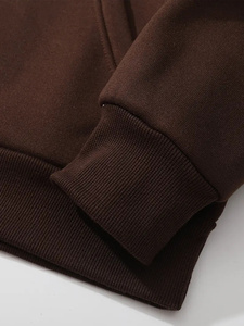 Sudadera con capucha y sudaderas de lana de alta calidad Sudadera con capucha de lana personalizada Diseño de mujer Sudadera con capucha y sudaderas de lana de gran tamaño para adultos a cuadros - Product Image 2