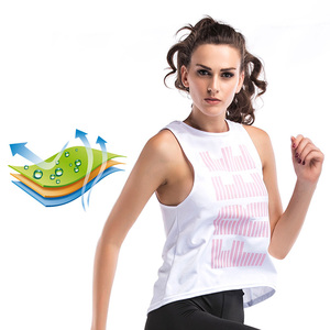 เสื้อกล้ามครอปเซ็กซี่สำหรับผู้หญิงเสื้อกล้ามผ้าฝ้ายสีขาวสำหรับใส่เล่นโยคะฟิตเนสคอทรงหลวมลำลองสำหรับเล่นกีฬายิม - Product Image 4