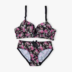 Pack de 2 (rosa y negro)-Juego acolchado floral - Product Image 1