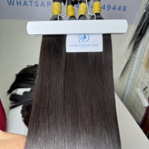 Vente en gros de paquets de cheveux indiens bruts, paquets de cheveux vierges à cuticule alignée extension de cheveux humains bon marché vietnamiens à double tirage - Product Image 1