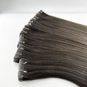 Cuticule Remy Cheveux Russes Injection Invisible Bande dans les Extensions de Cheveux Humains <span class=keywords><strong>Cendré</strong></span> Froid Brun - Product Image 3