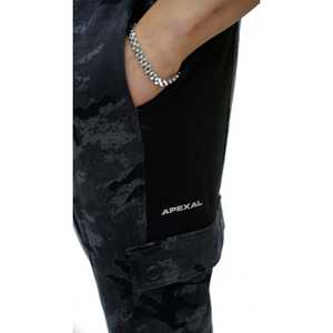 PANTALÓN APEXAL CARGO DE CAMUFLAJE GRIS-SIGNATURE Regular Fit Transpirable Absorbe el sudor Active-Stretch Tejido de punto doble - Product Image 2