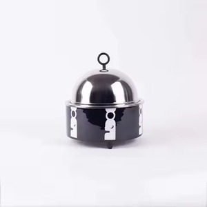 Support en bois de style vintage avec nouveau design de casserole en métal poignée de marmite chauffe-plats service de buffet - Product Image 6