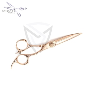 Ciseaux à cheveux professionnels ultra-affûtés, légers et renouvelables, lame de rasoir dorée avec manche en acier inoxydable - Product Image 5