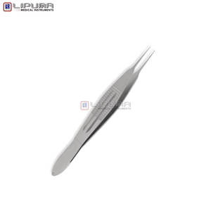 Pinzas de Sutura CASTROVIEJO, Puntas Rectas de 0.12mm, 1x2 Dientes, Plataforma de Amarre Recubierta, Instrumentos Médicos de Microcirugía Oftálmica - Product Image 4