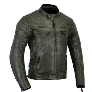 Chaqueta de Motociclismo de Cuero Vacuno, Protección para Todo Clima, Ligera, Transpirable con Ventilación - Product Image 2