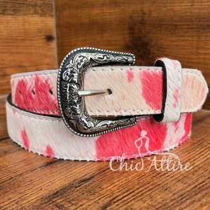 เข็มขัดหนังวัว & หนังวัวสำหรับผู้ชายและผู้หญิงดีไซน์หรูใหม่สำหรับ2025 - Product Image 1