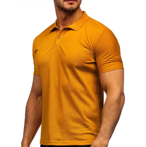 เสื้อเชิ้ตผู้ชายคุณภาพสูงขายส่ง แห้งเร็ว ผลิตจากวิสโคส/คอตตอน ระบายอากาศได้ดี แขนสั้น สวมใส่สบาย เหมาะสำหรับเล่นกอล์ฟ - Product Image 3