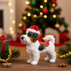 Figura Navideña de Jack Russell Terrier - Decoración Festiva con Figura de Perro - Product Image 3