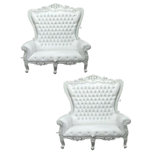 Chaise trône en bois au design de luxe européen Chaise d'hôtel Chaise King et Queen pour hôtel, événement et mariage Mobilier - Product Image 3