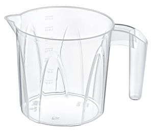 Tasse à eau transparente avec poignée 1.5L Tasse à mesurer durable pour cuisine et usage domestique Pichet en plastique sans BPA pour liquides - Product Image 1