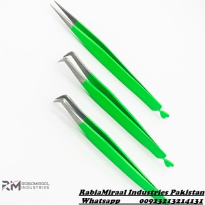 Pince à cils en acier inoxydable écologique avec logo personnalisé pour extensions de cils, poignée en forme de cœur, pour faux cils en fibre - Product Image 6