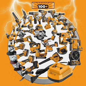 Estación de Herramientas OEM One Stop Tools, Juego Combinado de Herramientas Eléctricas de 20V con Batería de Litio, <span class=keywords><strong>Taladro</strong></span>/ <span class=keywords><strong>Sierra</strong></span>/Llave Inglesa/Amoladora Angular - Product Image 6