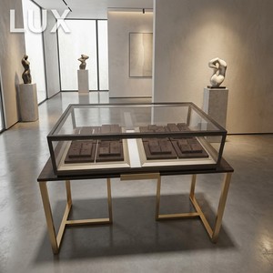 LUX Jewellery Store Shelves Showcases Wholesale Design MDF/Plywood/Glass Materials LED <b>Lighting</b> Custom Jewellery Shop Counters - Product Image 2