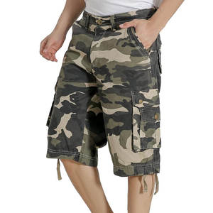 Pantalones Cortos Cargo Casuales Transpirables para Hombre, de Secado Rápido, 100% Algodón, Tela de Lona, Diseño Sólido, para Entrenamientos y Moda - Product Image 4