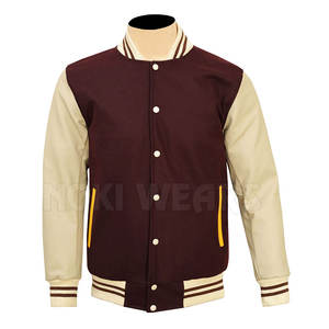 Color sólido Ropa informal Letterman Chaqueta Ropa de moda A prueba de viento Hombres Letterman Chaqueta de invierno - Product Image 4