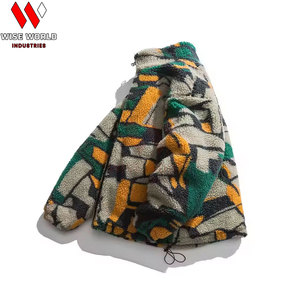 Chaqueta de Forro Polar Sherpa de Diseño Personalizado, Estilo Universitario, Cuello en V, Cálida y Acogedora, Ropa de Abrigo Unisex para Invierno - Product Image 3