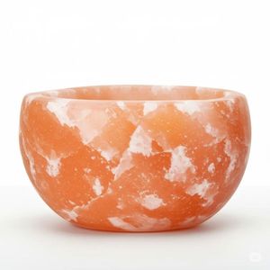 Cuenco de sal rosa del Himalaya, artesanías naturales únicas para uso en la mesa, plato de especias minerales, cuenco decorativo para servir - Product Image 5