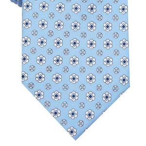 Cravatta Classica da Uomo in Seta Blu, 100% Lana Jacquard con Stampa a Pois e Design Paisley, Stile Casual, Taglia Regolare, Ideale per Regali - Product Image 3