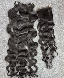 Mejor venta Raw Camboyan Hair Genius Weft Ventas al por mayor 100% Raw Hair Natural Wave Sin procesar Cutícula Alineada Cabello - Product Image 2