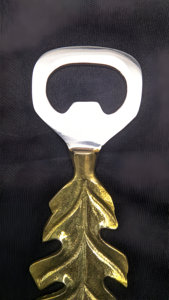 Ouvre-bouteille en forme de feuille d'or Offre Spéciale pour les mariages de cadeaux utilisation de restaurant de fête de Noël à bas prix - Product Image 2
