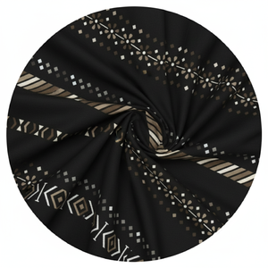 Tissu imprimé Mycro élégant de 58 pouces avec des motifs audacieux dans 5 couleurs vibrantes pour les projets de mode et de décoration - Product Image 1