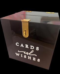 Boîte à dons personnalisée en acrylique noir avec couvercle, design moderne et luxueux, impression - Product Image 3