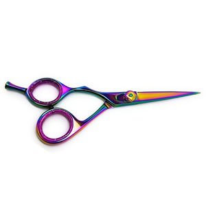 Tijera de borde de maquinilla de afeitar de salón de peluquería profesional Tijeras de peluquero de corte de pelo simple con mango de goma - Product Image 5